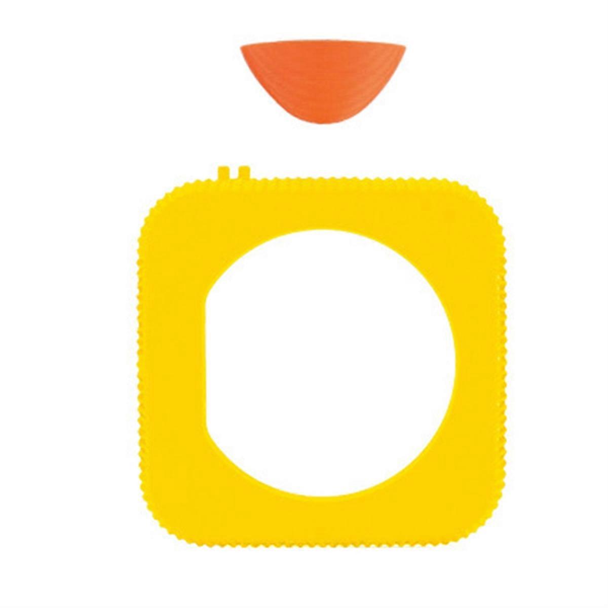 3D Printing Computer Base Power Button Front Heat Dissipation Bracket Dustproof Host Accessories for Mini Yellow