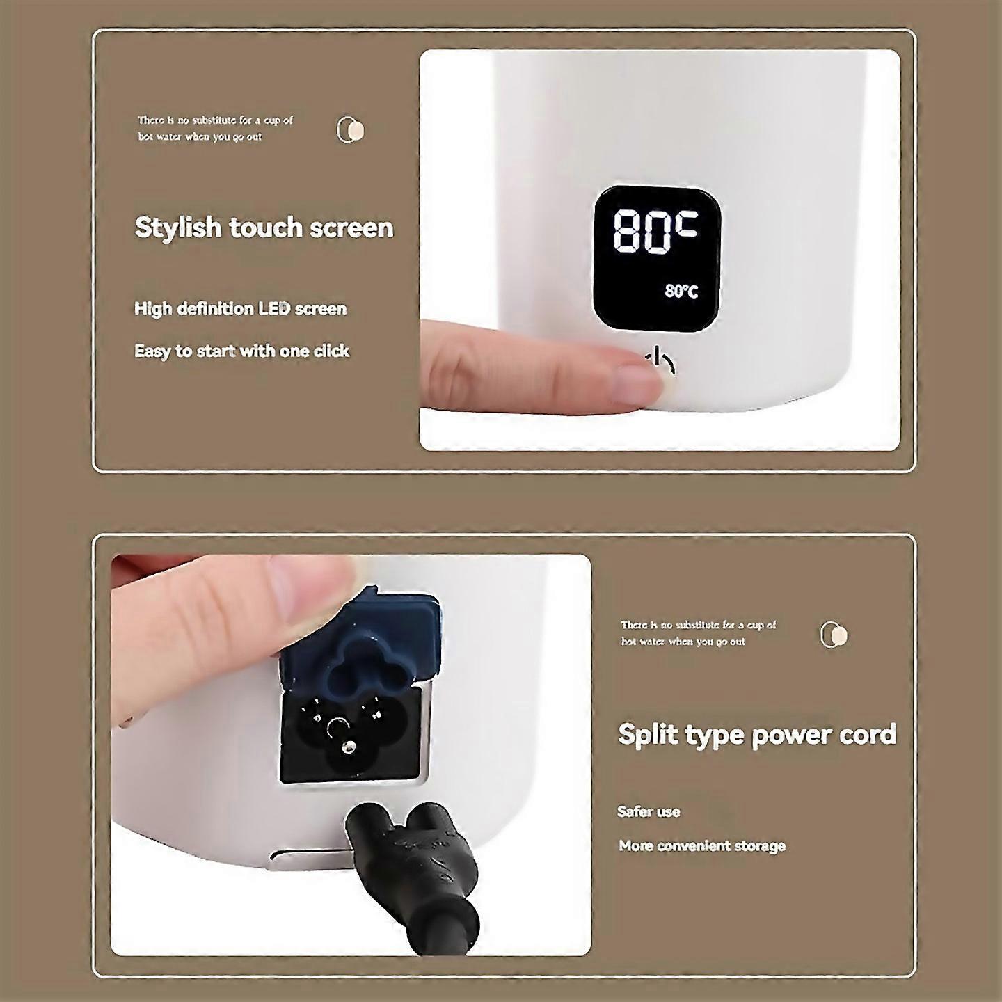 For Portable Beaker Tea Kettle 6 Preset Electric A Eu