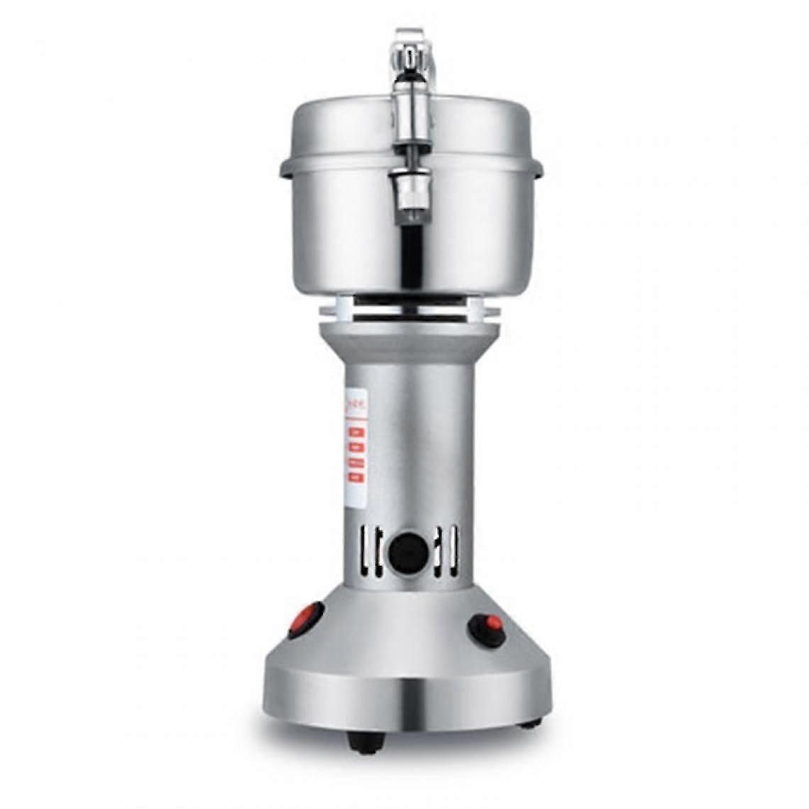 מטחנת עשבי תיבול סינית מטחנת חיטה מלאה ומכונת כרסום מכונת אבקה דקה במיוחד טחינה יבשה ביתית קטנה (כסף)