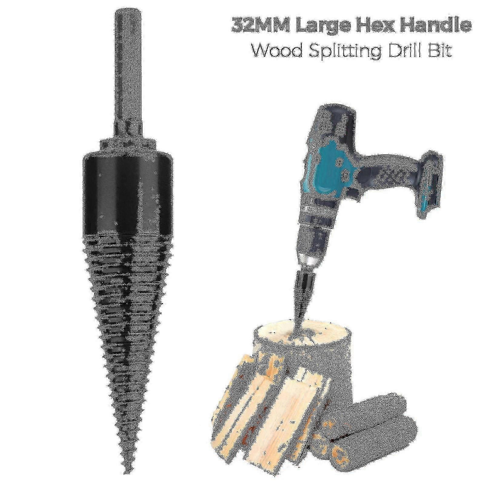 Speed Twist Drill Bit Wood Firewood Log Splitter Screw Splitting Cs Driver