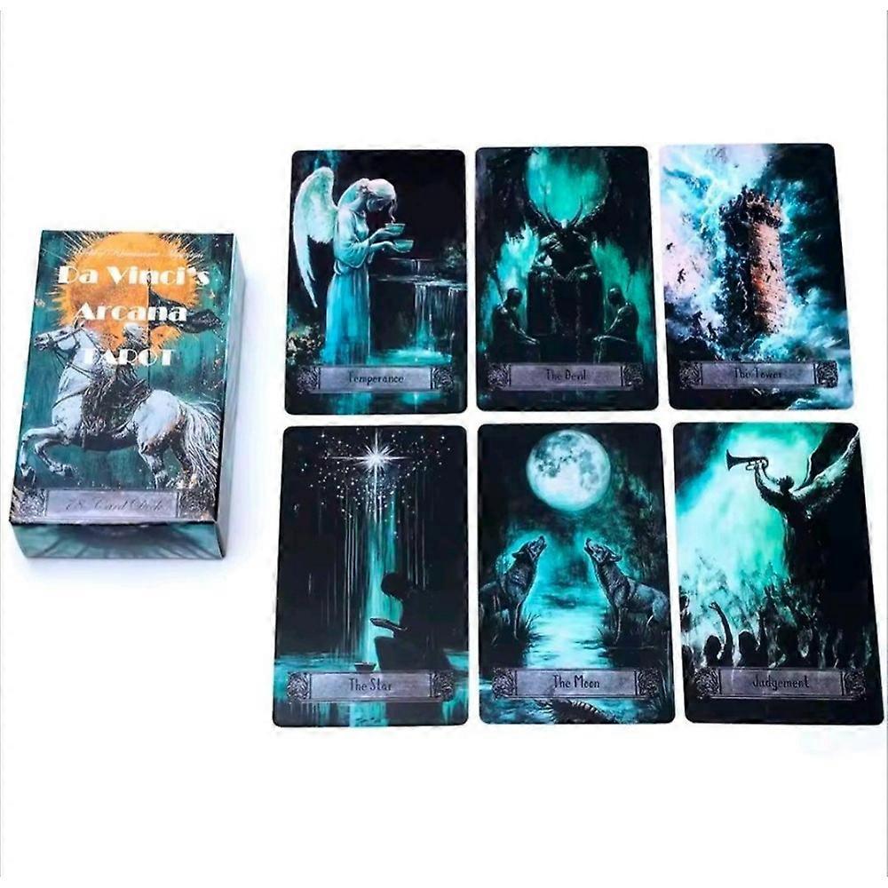 Da Vinci��s Arcana Tarot Deck - 10.3*6cm 78 Pcs Mystical Art Tarot Cards for Intuitive Readings