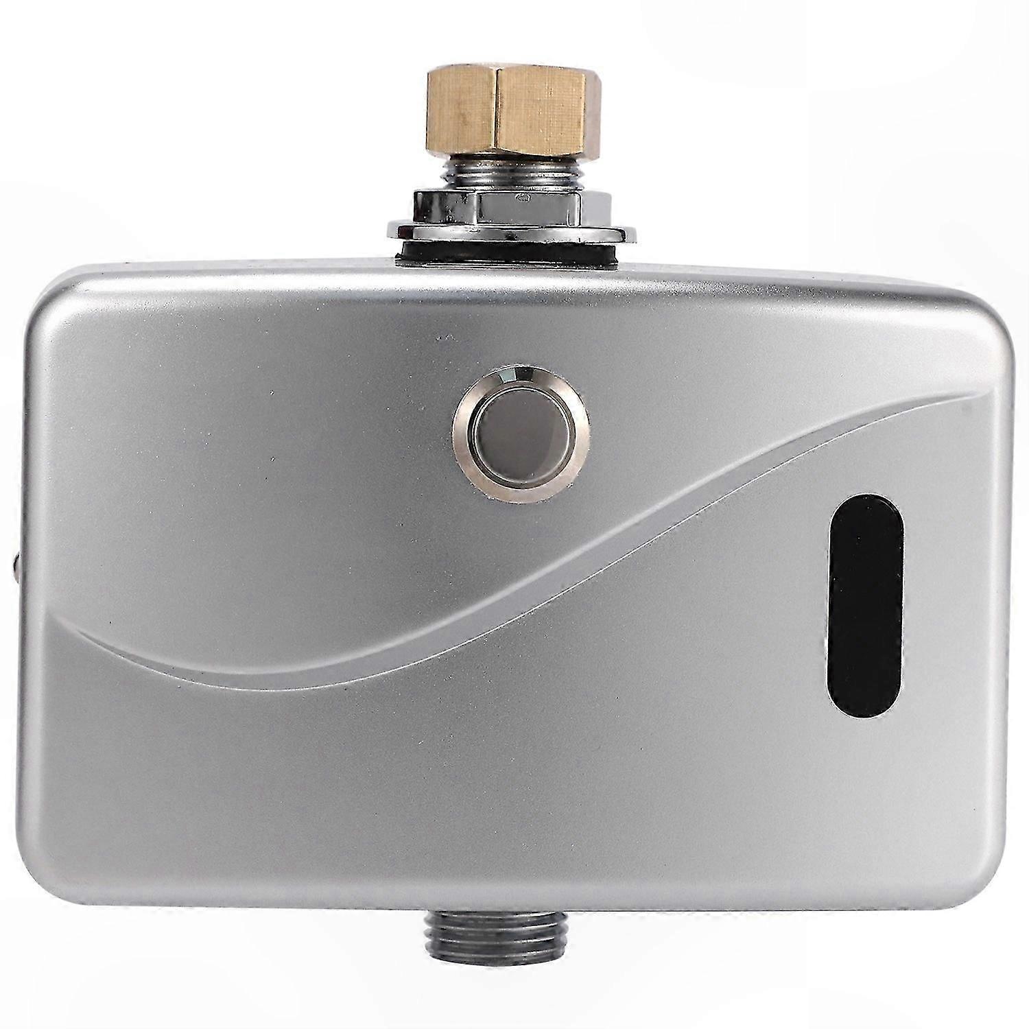 Dual Function Auto Sensor & Manual Urinal Flush Valve Wall Mount DC6V Water Saving Device