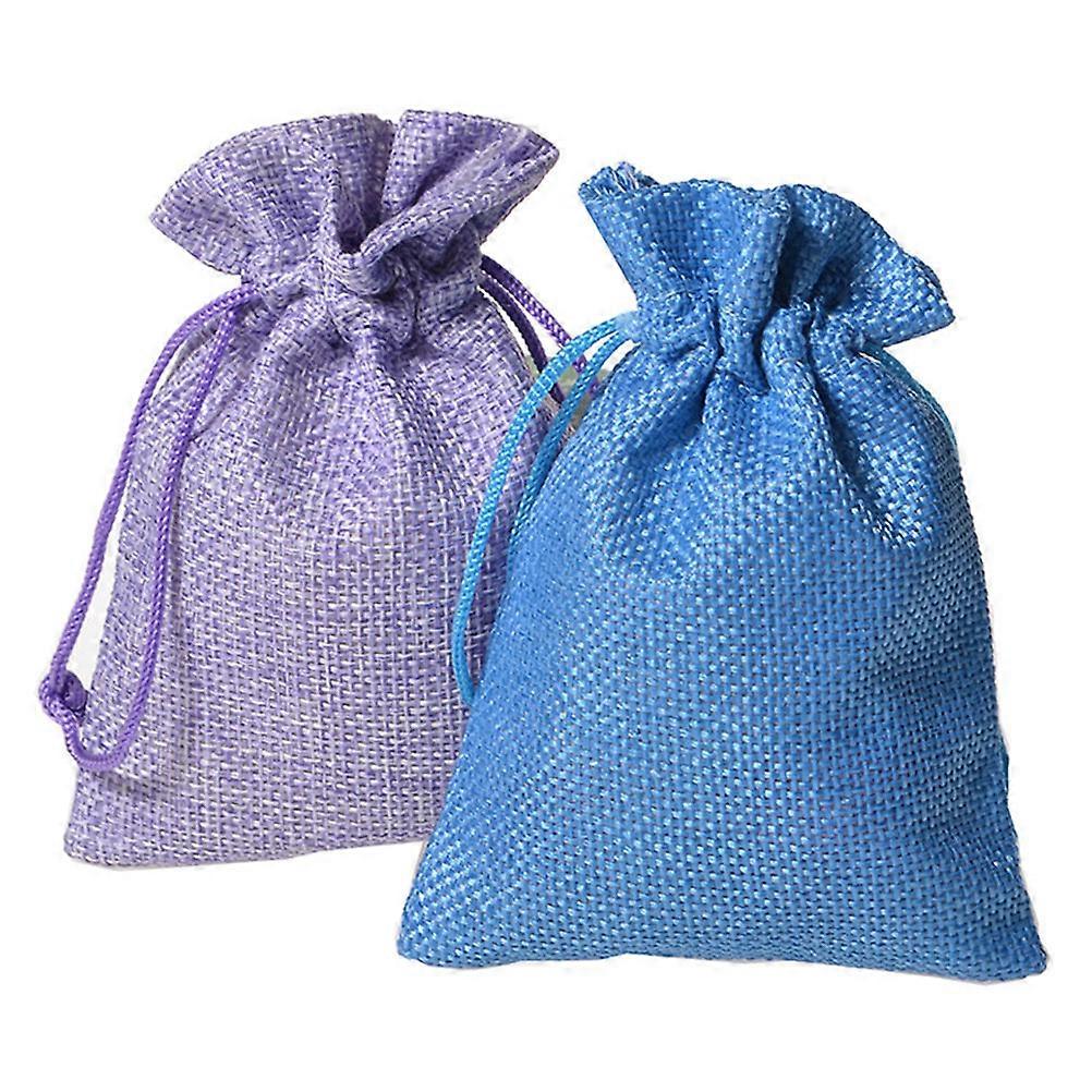 Party Cookie Bag Drawstring Burlap Pouch for Gift Storage 60Pcs