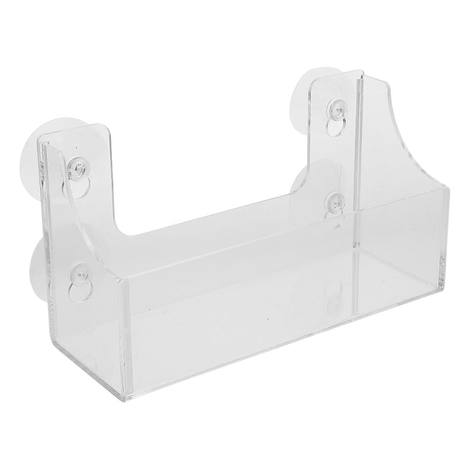 Suction Cup Refrigerator Rack for Spice Storage 3Pcs Transparent Acrylic Shelf