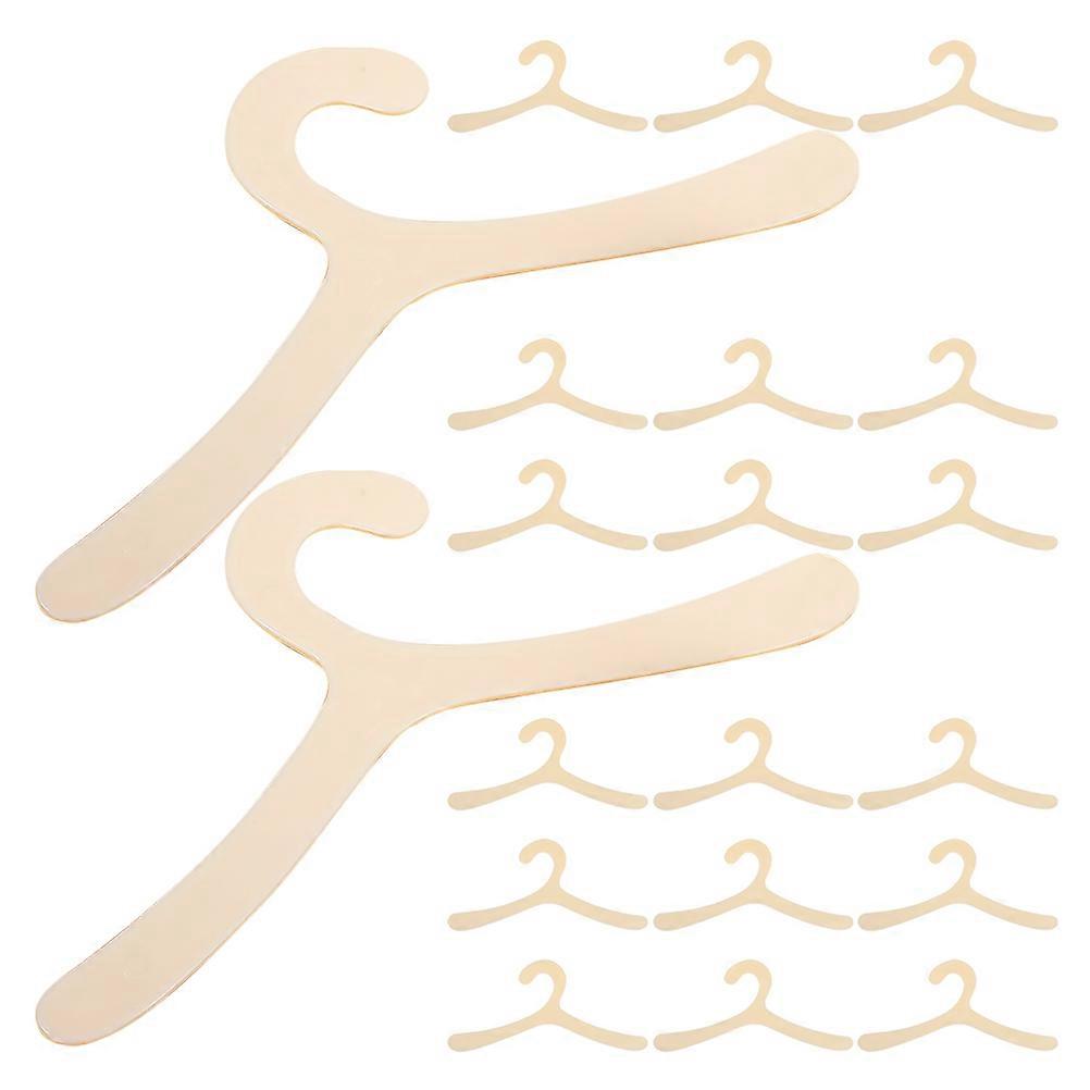 Pet Clothes Plastic Hanger Rack for Small Dog and Cat Garments 60Pcs