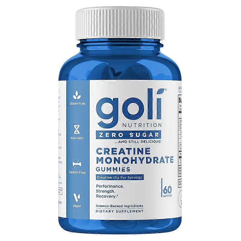 Goli Nutrition Zero Sugar Creatine Monohydrate Gummies 60