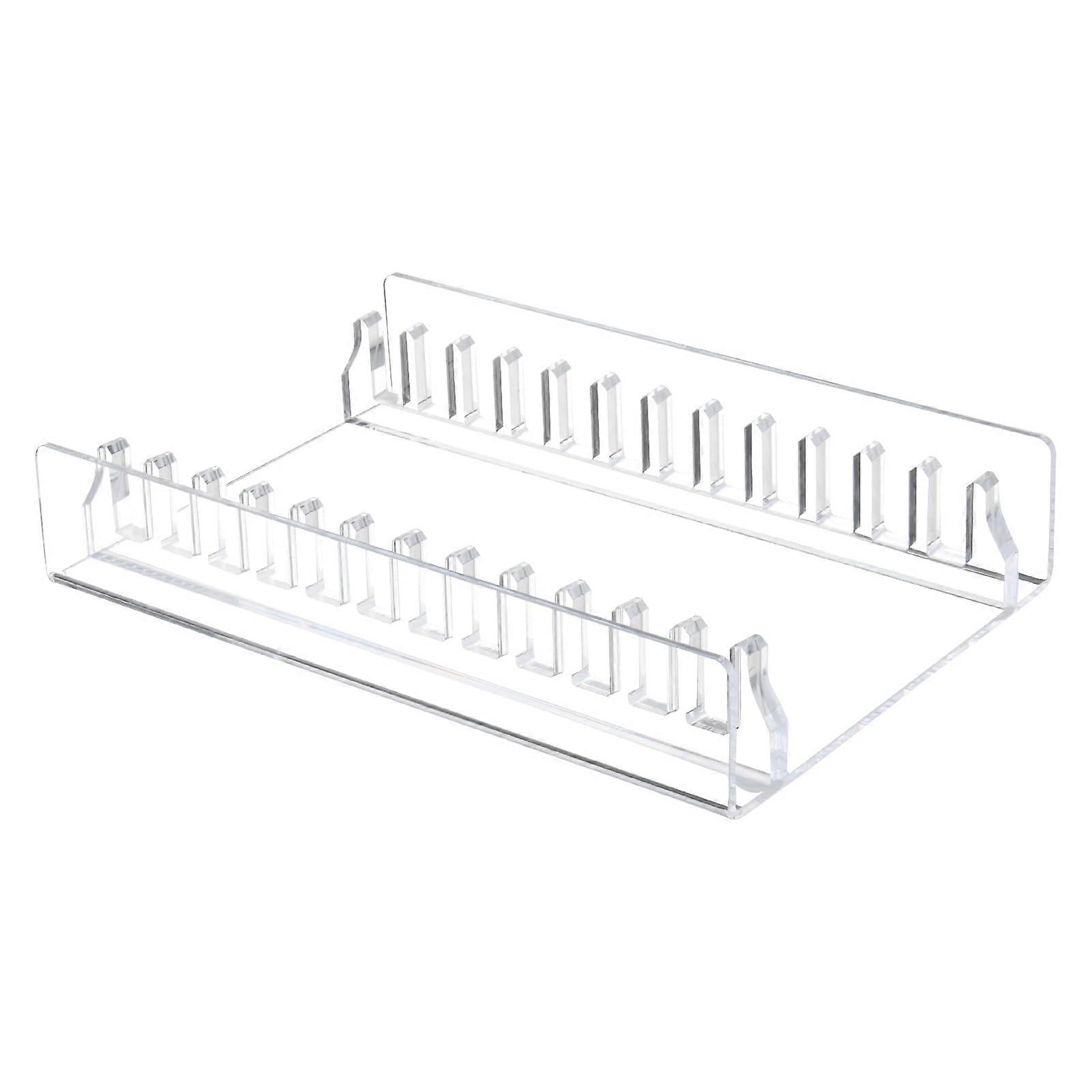 CDs Storage Rack Acrylic Desktop Organizer Clear Holds 12 Standard CD Cases