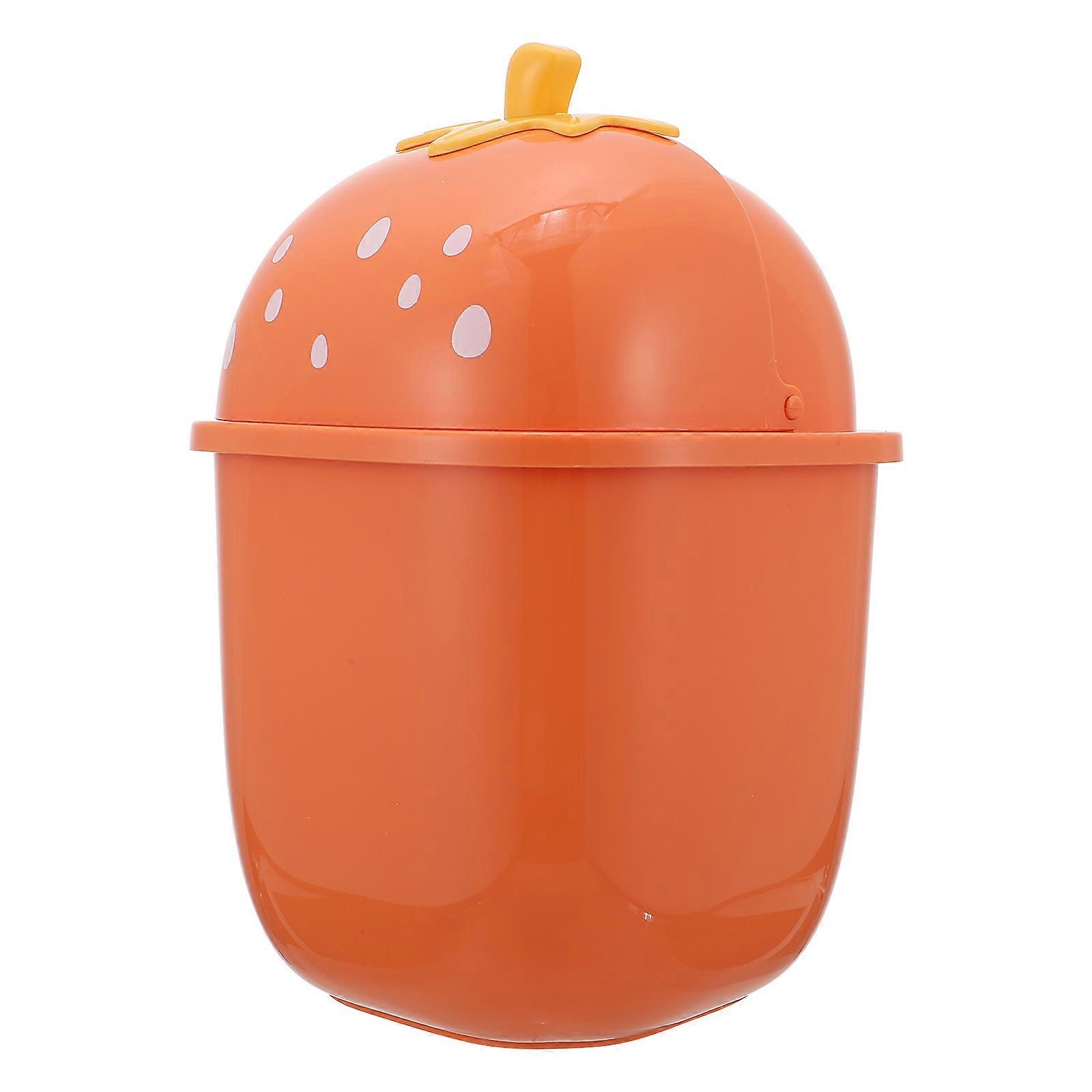 Mini Fruit Trash Can Plastic Slide Type Household 1Pcs for Storage