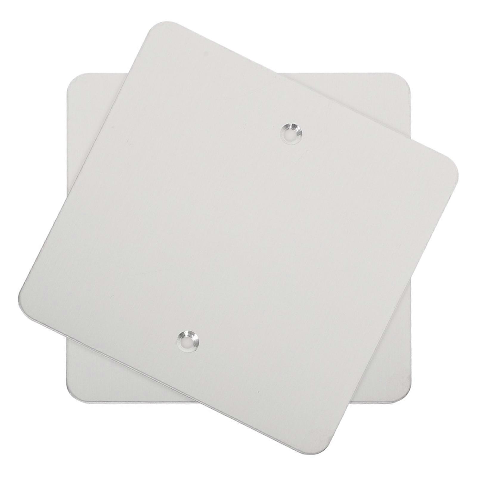 Stainless Steel Outlet Covers for Ceiling Fan Box Easy to Install 4Pcs Scratch-Resistant Square Shape