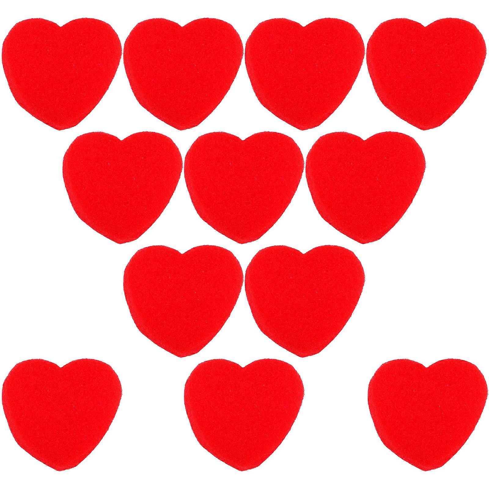 Red Sponge Hearts Small Heart Foam Ball for Illusion 100Pairs