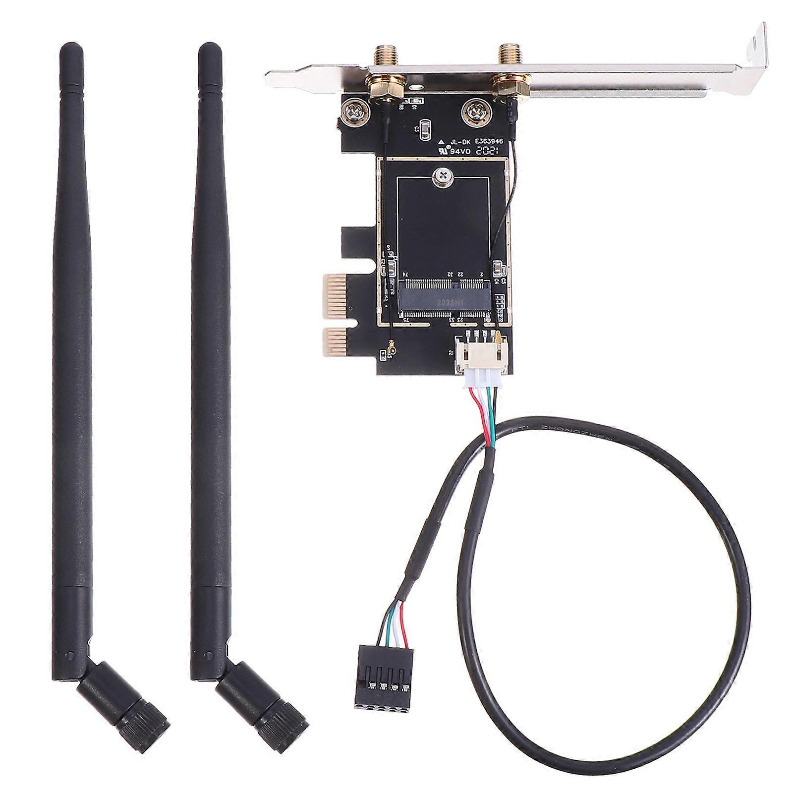 Pcie WiFi Cards Dual Band Wireless Adapter for Pc 3Pcs Ultra-Low Latency