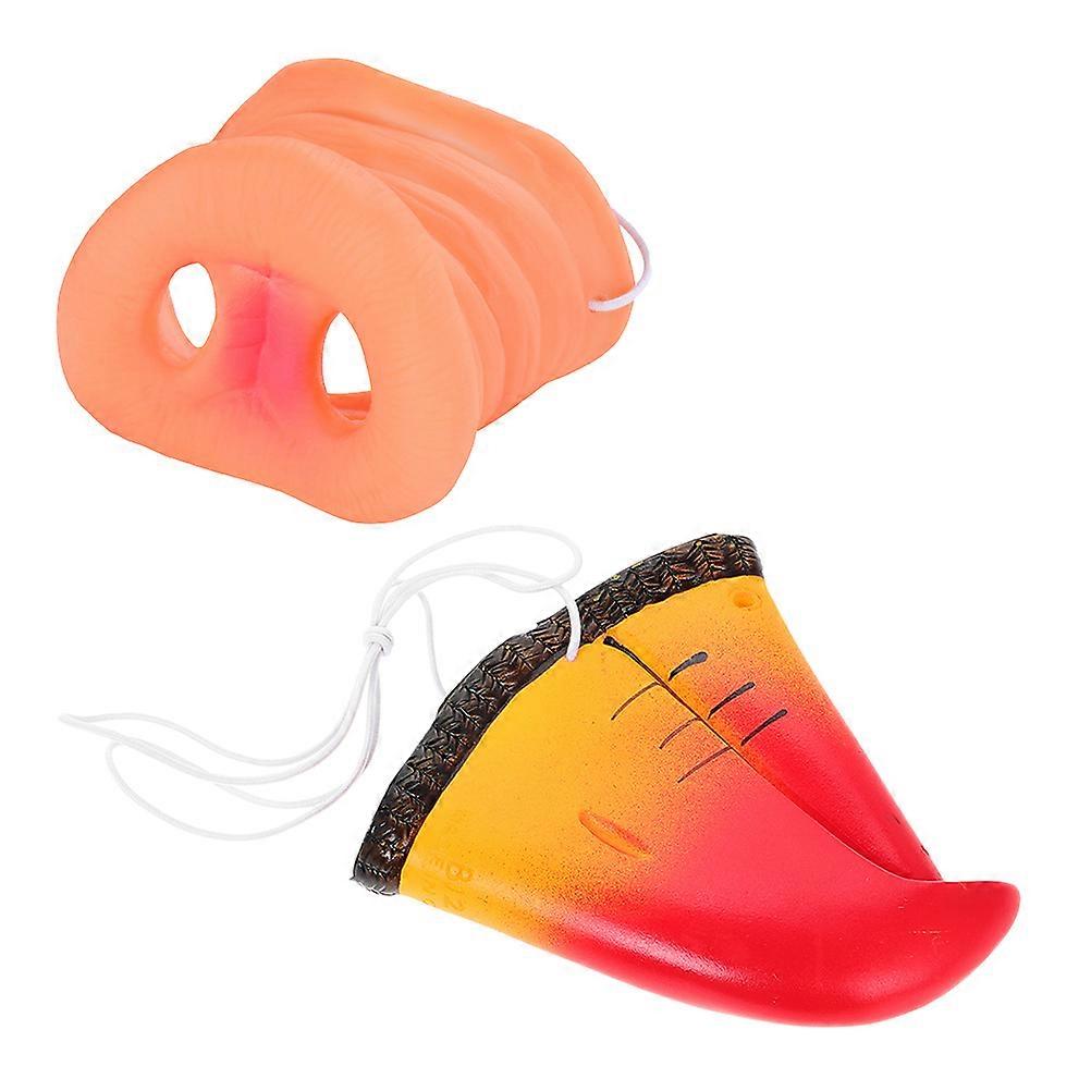 Nose Simulation Pig and Parrot Beak Costume 12Pcs