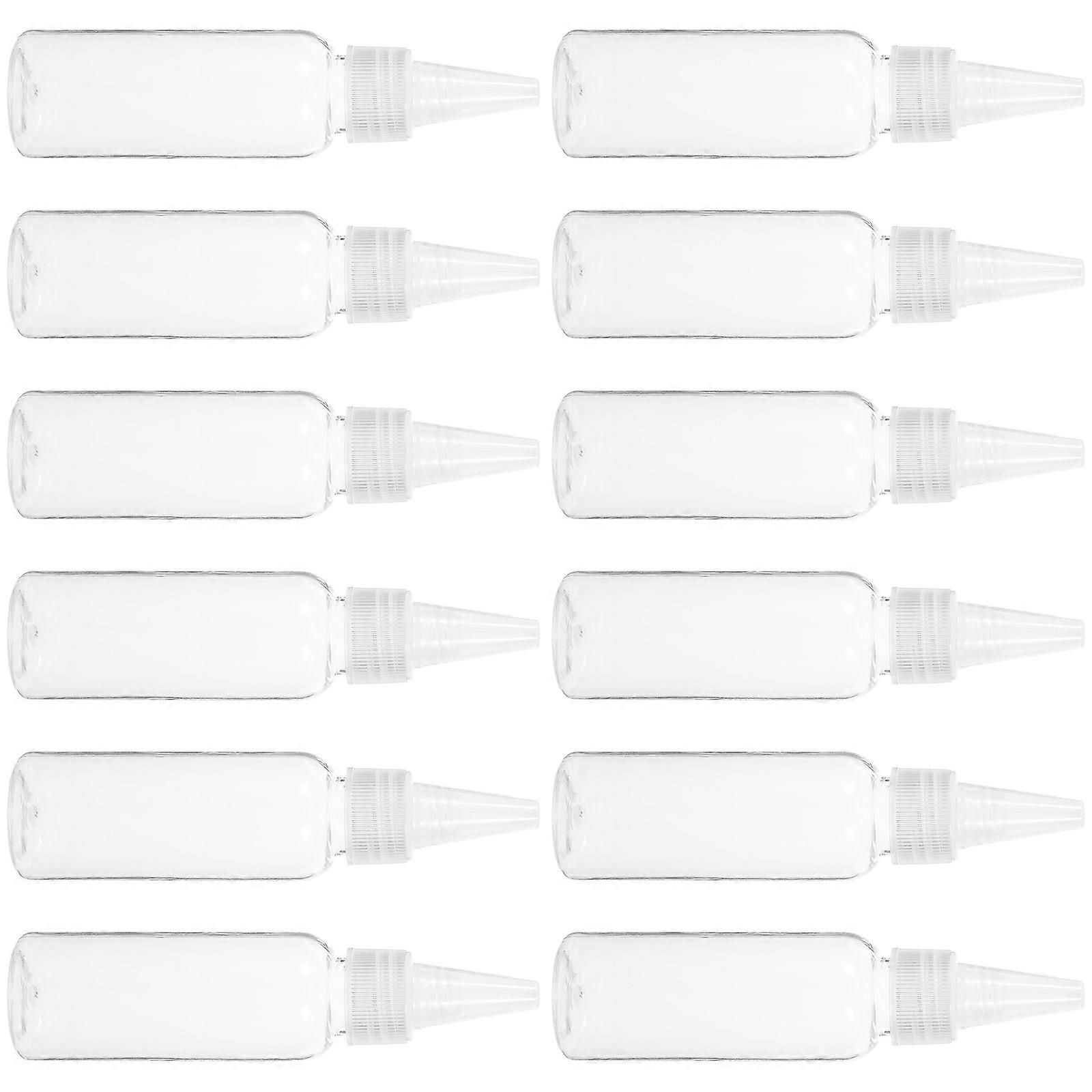 Plastic Tip Bottle Tip Applicator Bottle for Liquid Holding 12Pcs Pack