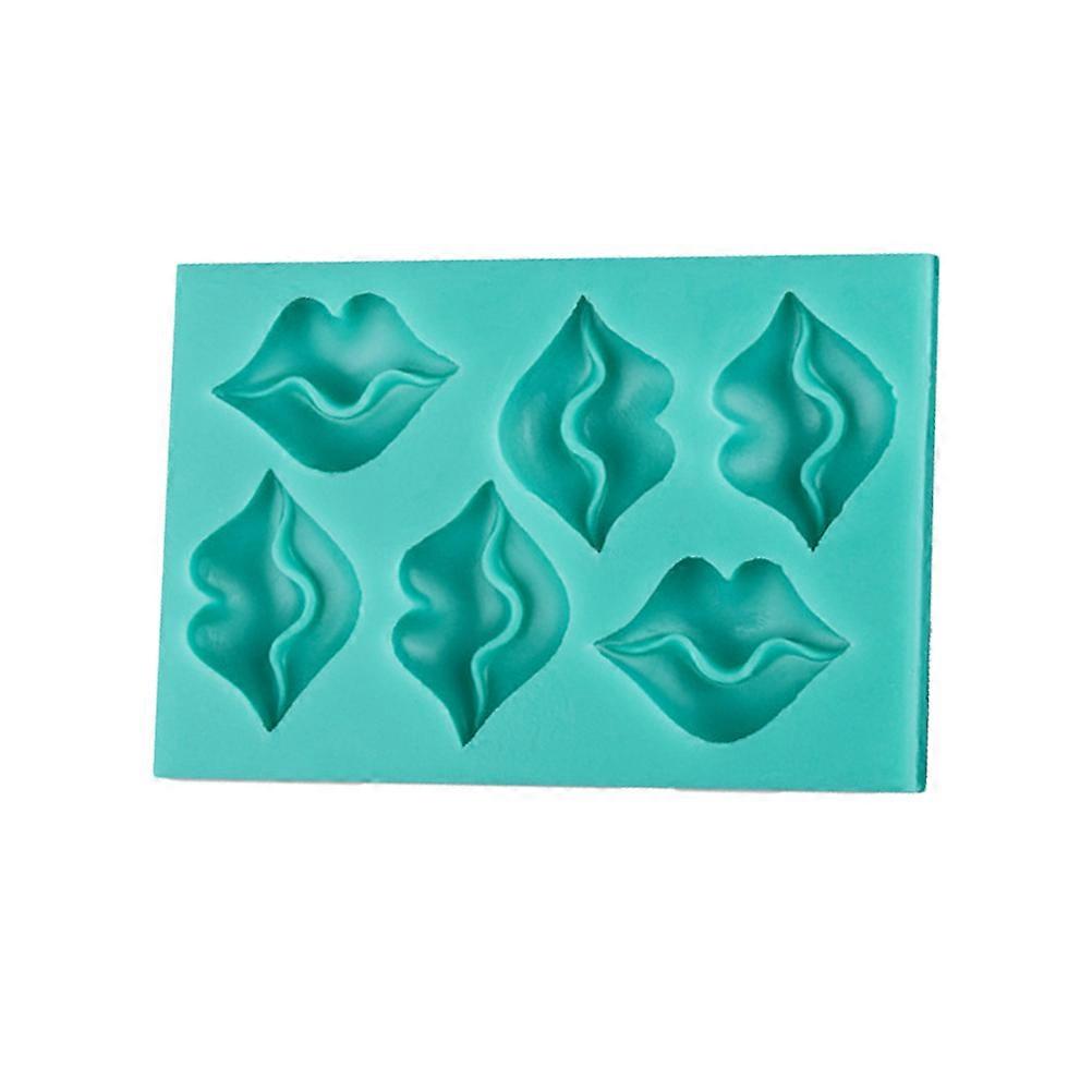 Silicone Cake Mold Tray Lip Shape for Baking Tools 3Pcs Light Green
