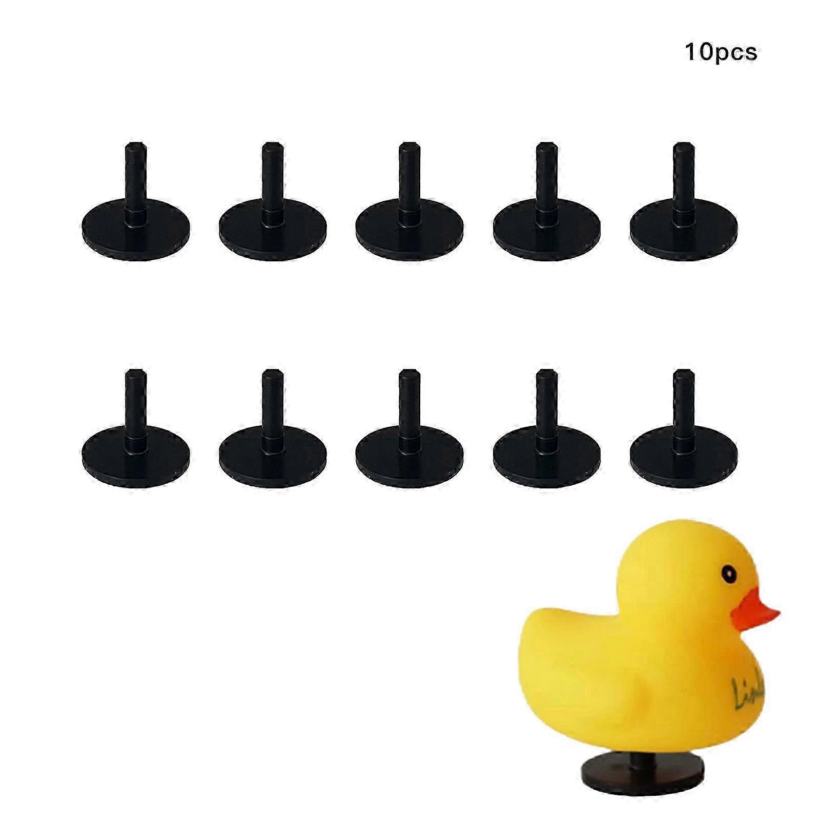 Black Display Brackets for Ducks, Velcro, 10-Pack 2025