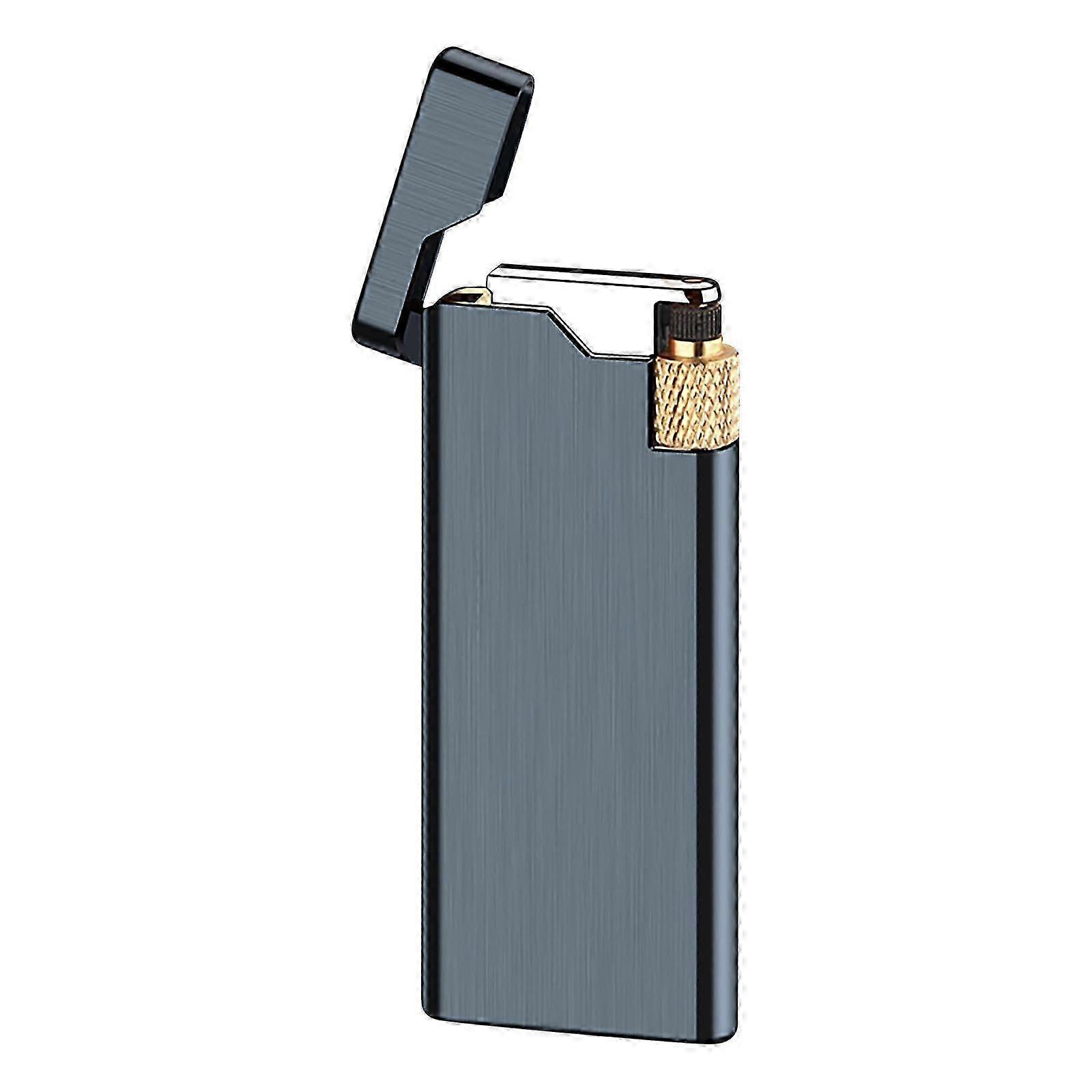 2025 Multipurpose Windproof Lighter,Windproof Direct Charge Lighter,Metal Thin Body Grinding Wheel Lighter