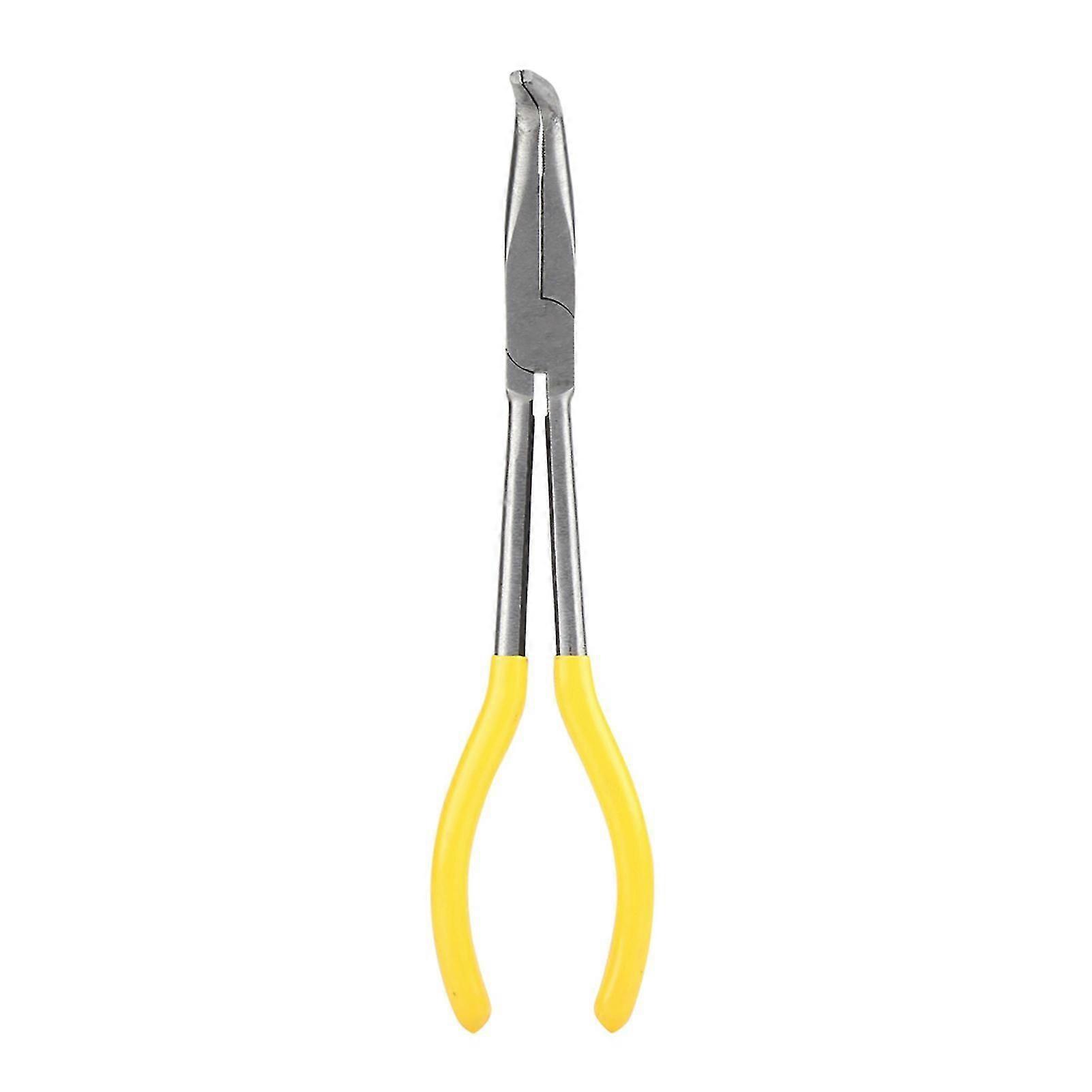 270mm Extra Long Steel Pliers with 90 Bend for Vehicle Repair and Maintenance, Durable Craft Tool for Precision Work