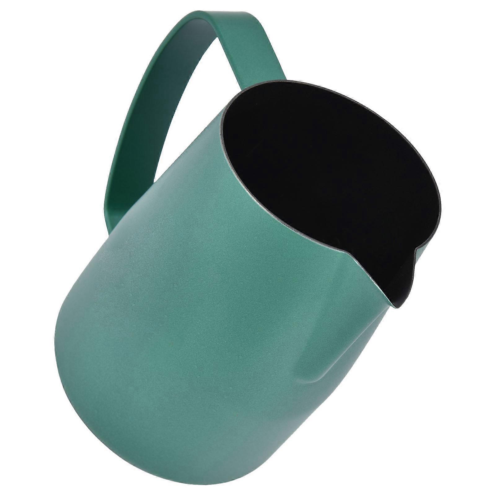 Thickened 450ml Milk Frothing Pitcher PTFE Coating 108x79mm Green