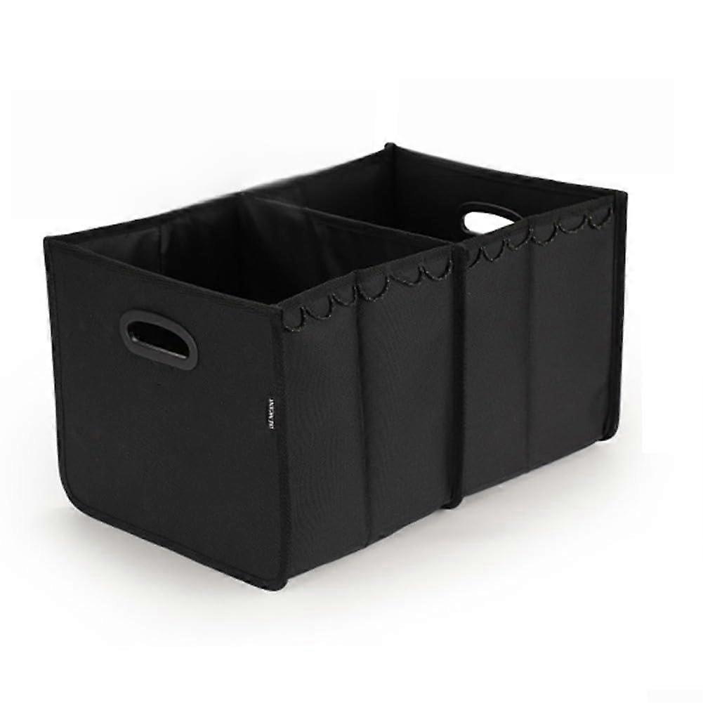 Folding Storage Box For Outdoor Activities With Ample Space Side Lanyard For Carrying Black