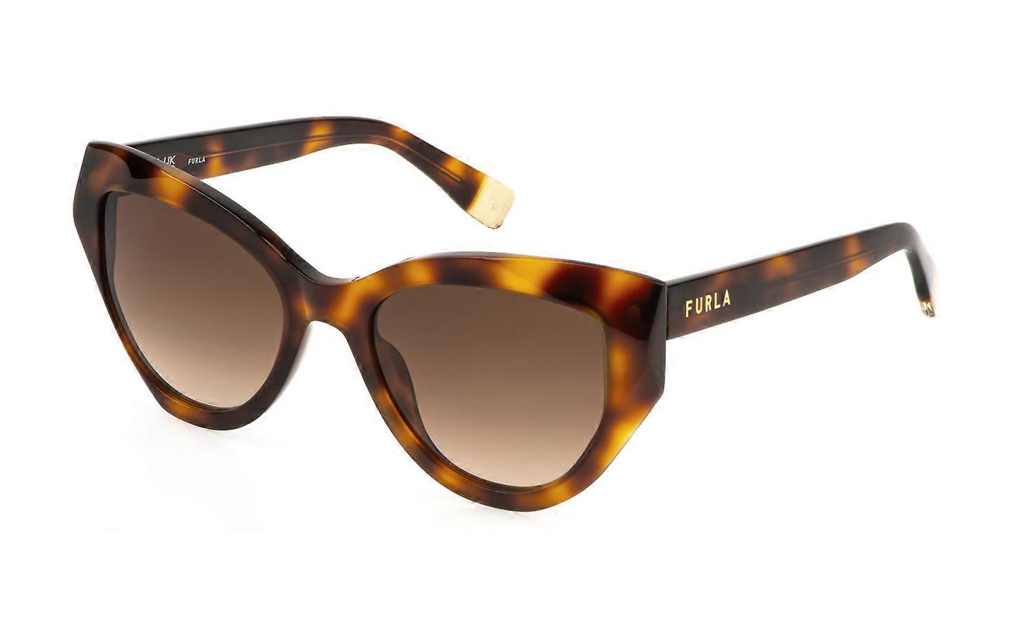 Sunglasses Furla SFU886 0752 AVANA SCURA LUCIDA 54/20/140 WOMAN