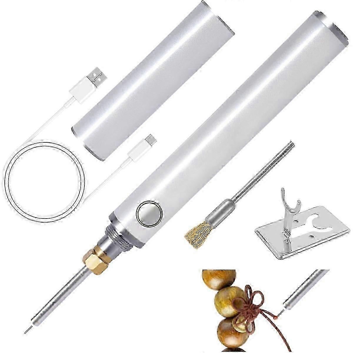 Rechargeable Dual-Heating Thread Burner Kit, for Jewelry Making