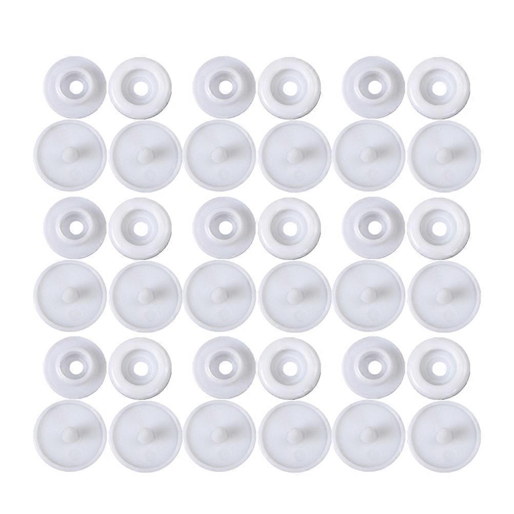 Clothing Accessories T3 Plastic Button Snaps for Sewing Use 300Sets White