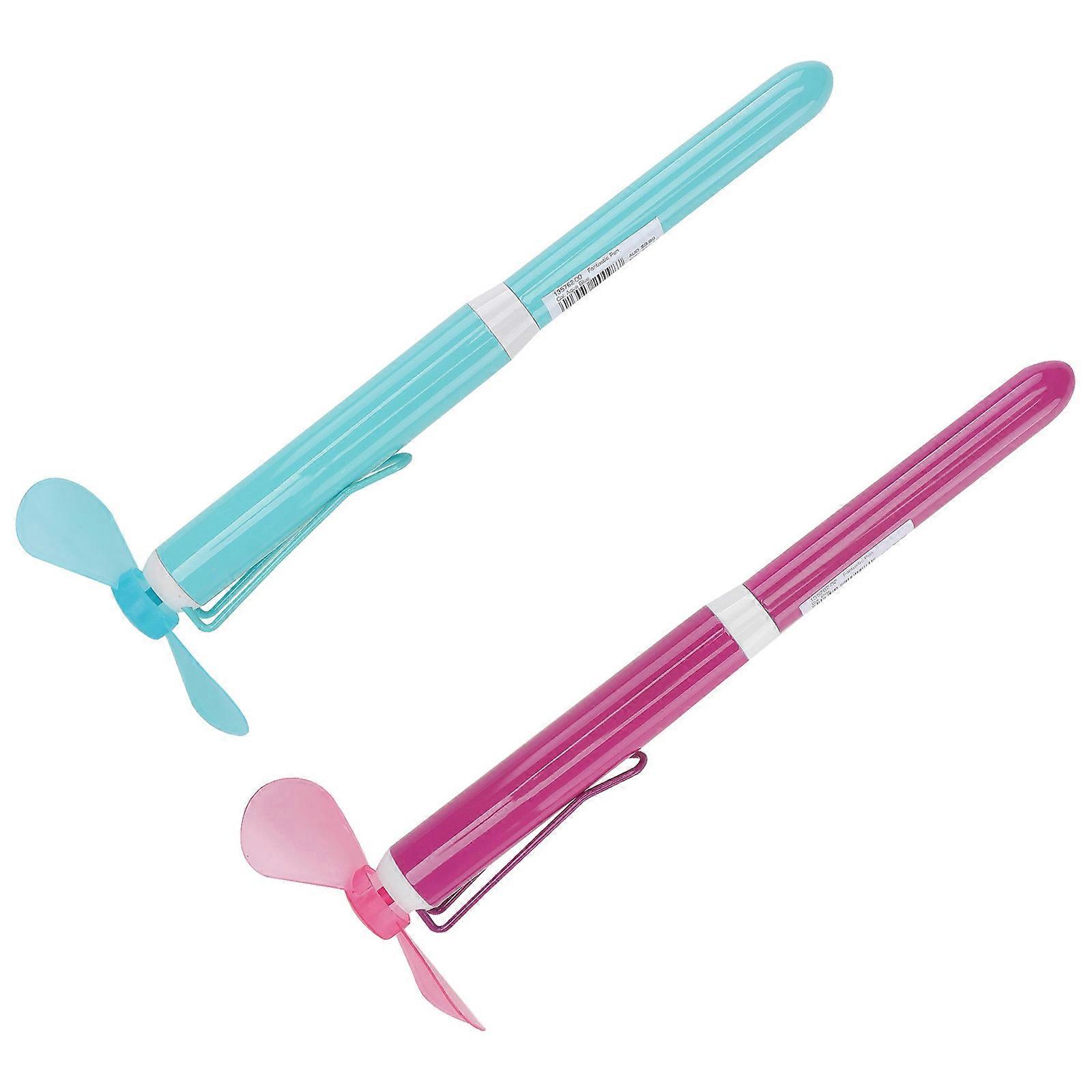 Creative Ballpoint Pen Fan Adorn for Writing Use Set of 6Pcs