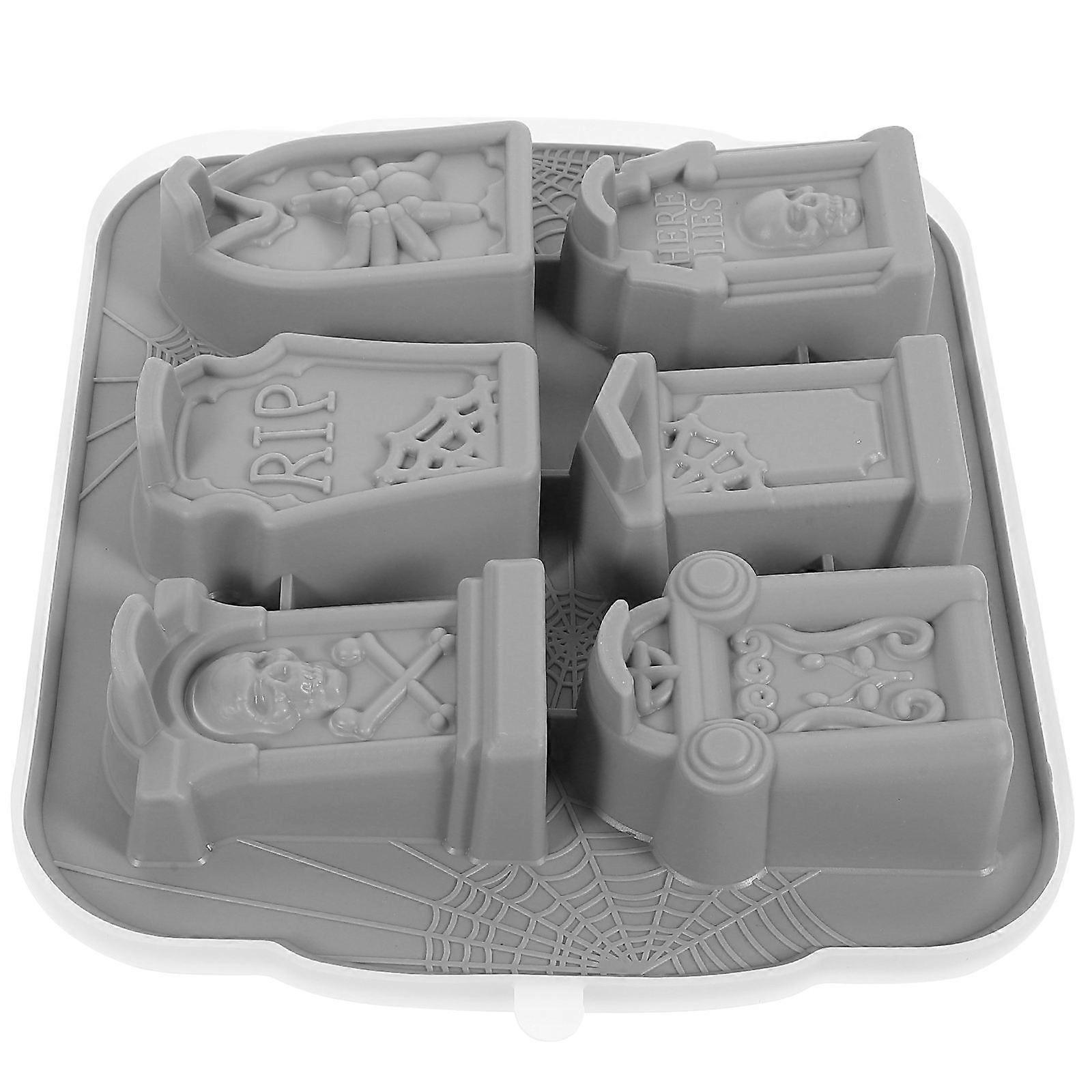 Skull Ice Cube Mold Silicone Halloween Ice Cube Tray for