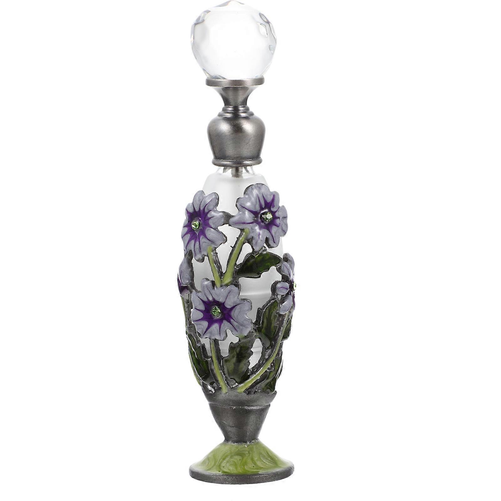 Glass Essential Oil Bottle Delicate Bottle for Decor 2Pcs