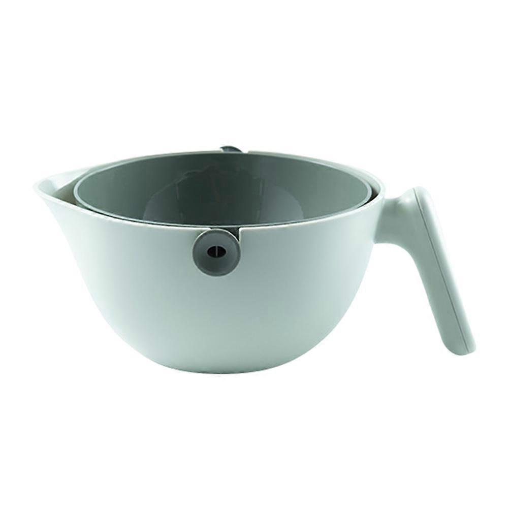 Storage Basket Double-Layer Drain Basket for Fruit and Vegetable Storage