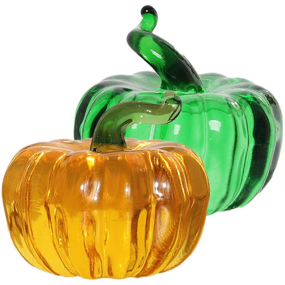Tabletop Ornament 10Pcs Assorted Pumpkin Creative Home Decor Set