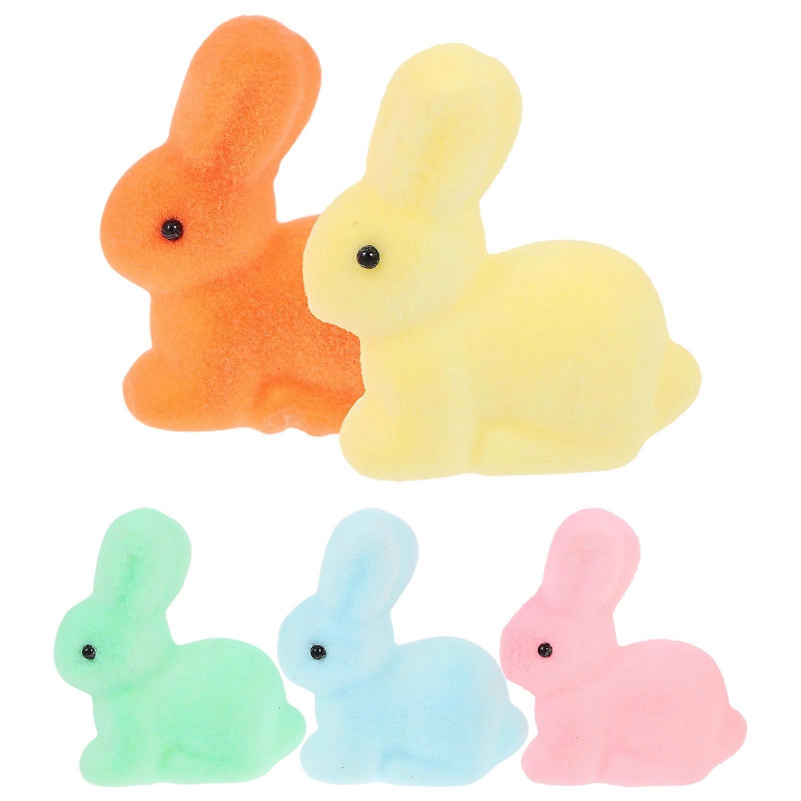 Easter Bunny Figurine Decorations Mini Foam Bunny Figurines for Easter Party 20Pcs