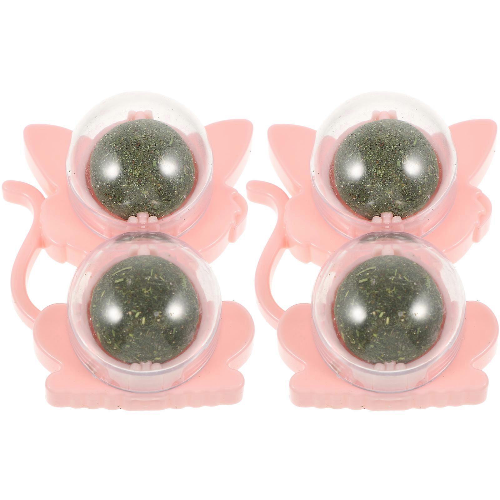 Round Catnip Balls Designed For Indoor Play And Anxiety Relief Featuring Oral Hygiene Benefits For Cats 10 Pcs