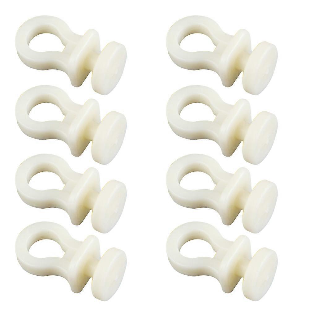 Plastic Curtain Rollers Nano Pulley for Curtain Use 200Pcs Beige Track Wheels