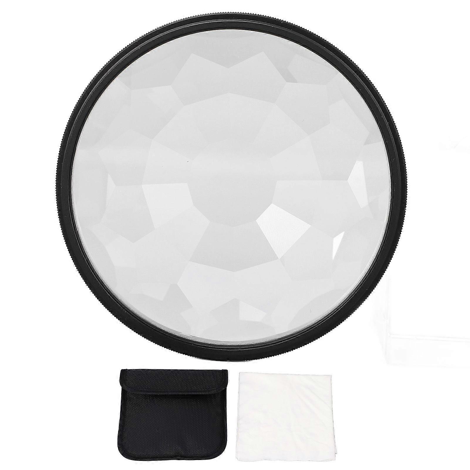 Kaleidoscope Filter Professional 82mm Special Effects Filter MRC Coating Film Waterproof Optical Glass Prism Filter for Camera Lens