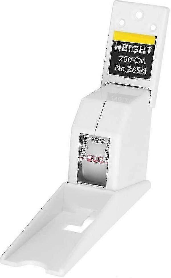 Retractable Height Measuring Tool, 2M Retractable Tape for Adults and Kids, Wall-Mounted with Accurate Reading & Easy Installation