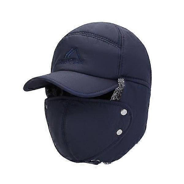 Baseball cap with plush earflaps