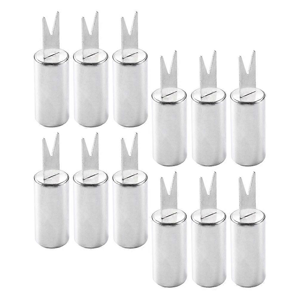 Creative Stainless Steel Corn Forks for Bbq Use 24Pcs Silver Tools