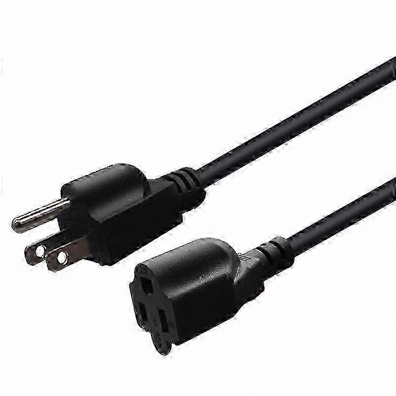 16AWG Heavy Duty AC Power Extension Cord, NEMA 5-15P to 5-15R for Computer Monitor Setup