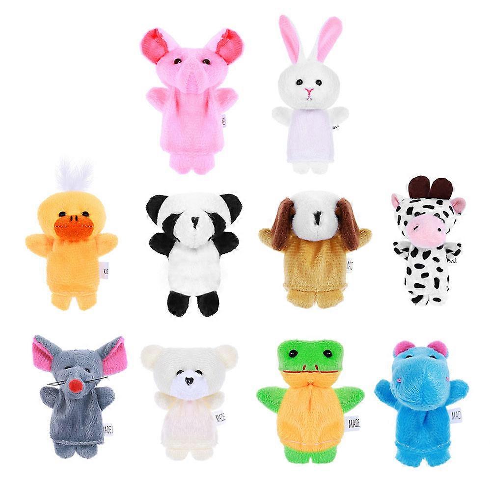 Lovely Finger Puppets Perfect For Infants And Toddlers Engaging In Playtime With Unique Animal Designs 10Pcs