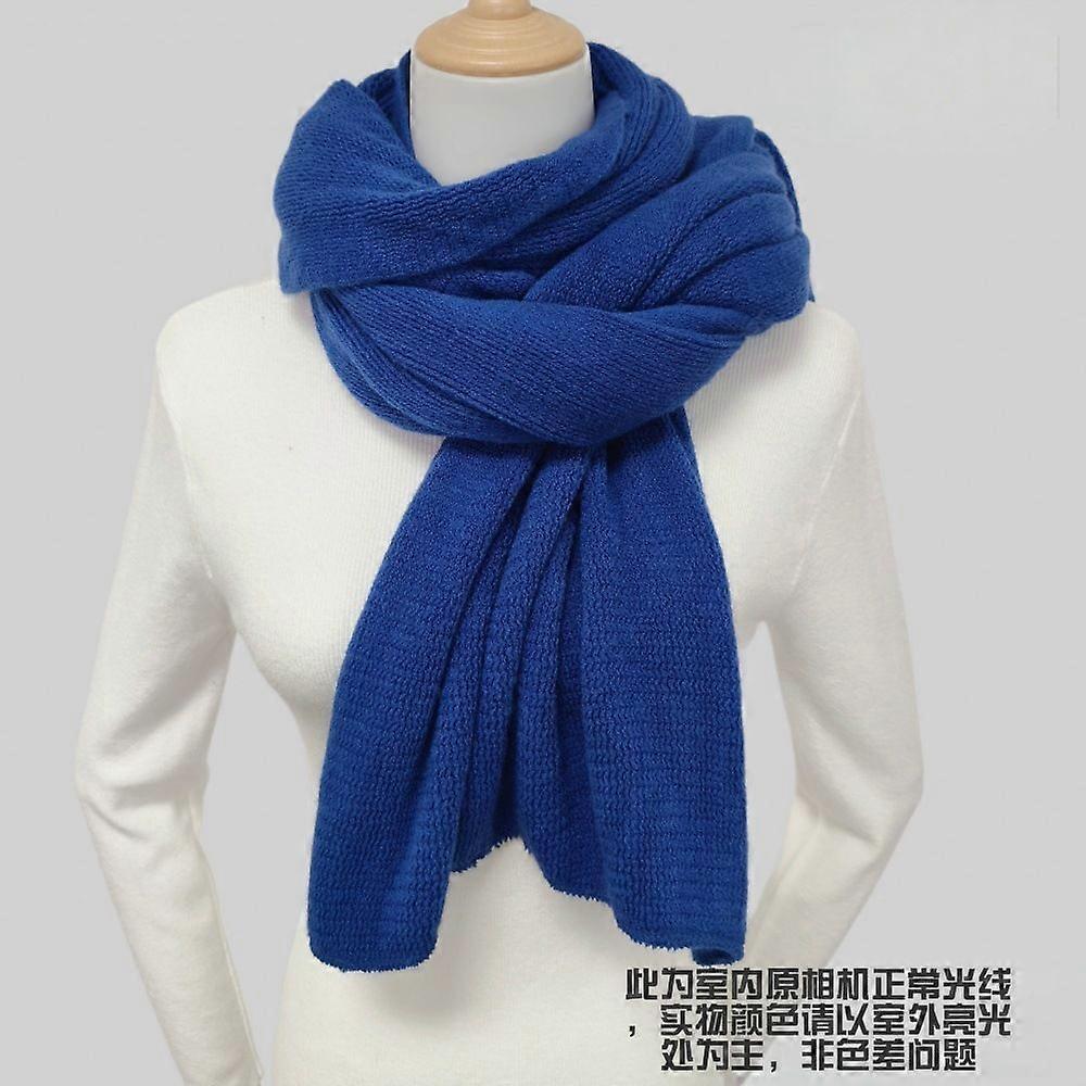 Écharpe pour femme chaude, couleur unie, en faux cachemire, douce et confortable