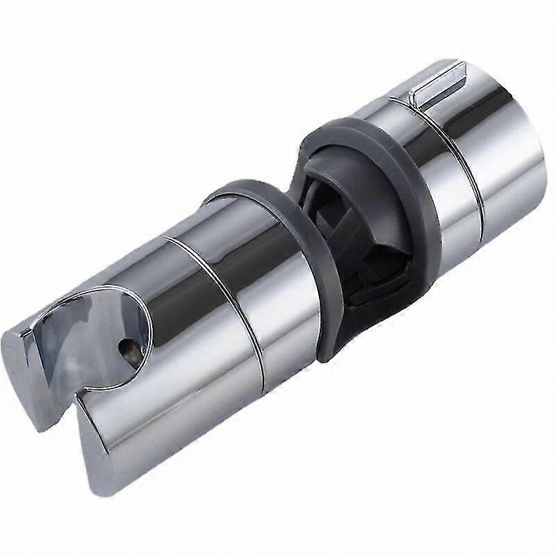 Adjustable Shower Head Holder, Durable ABS Material, Chrome Finish, 18-25MM Diameter, Gray