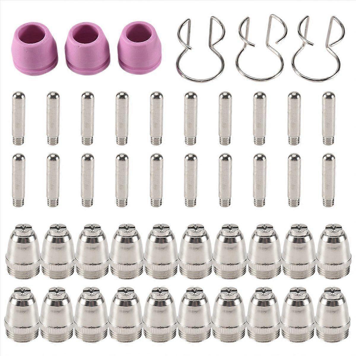 46PCS for SG-55 AG-60 WSD-60 Plasma Cutting Nozzles Electrodes 1.0mm