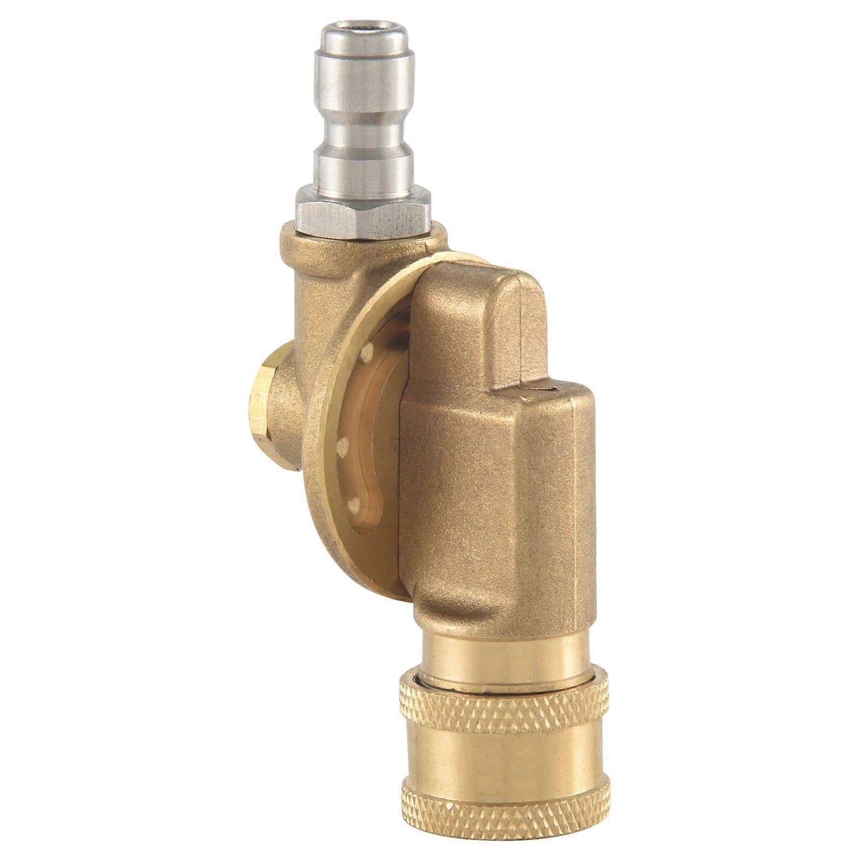 Pivoting Coupler for Pressure Washer Nozzle, Gutter Cleaner Attachment for Gutter Cleaning, 240 Deg