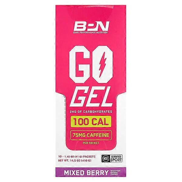 BPN, Go Gel, Mixed Berry CAF, 10 Packets, 1.45 oz (41 g) Each