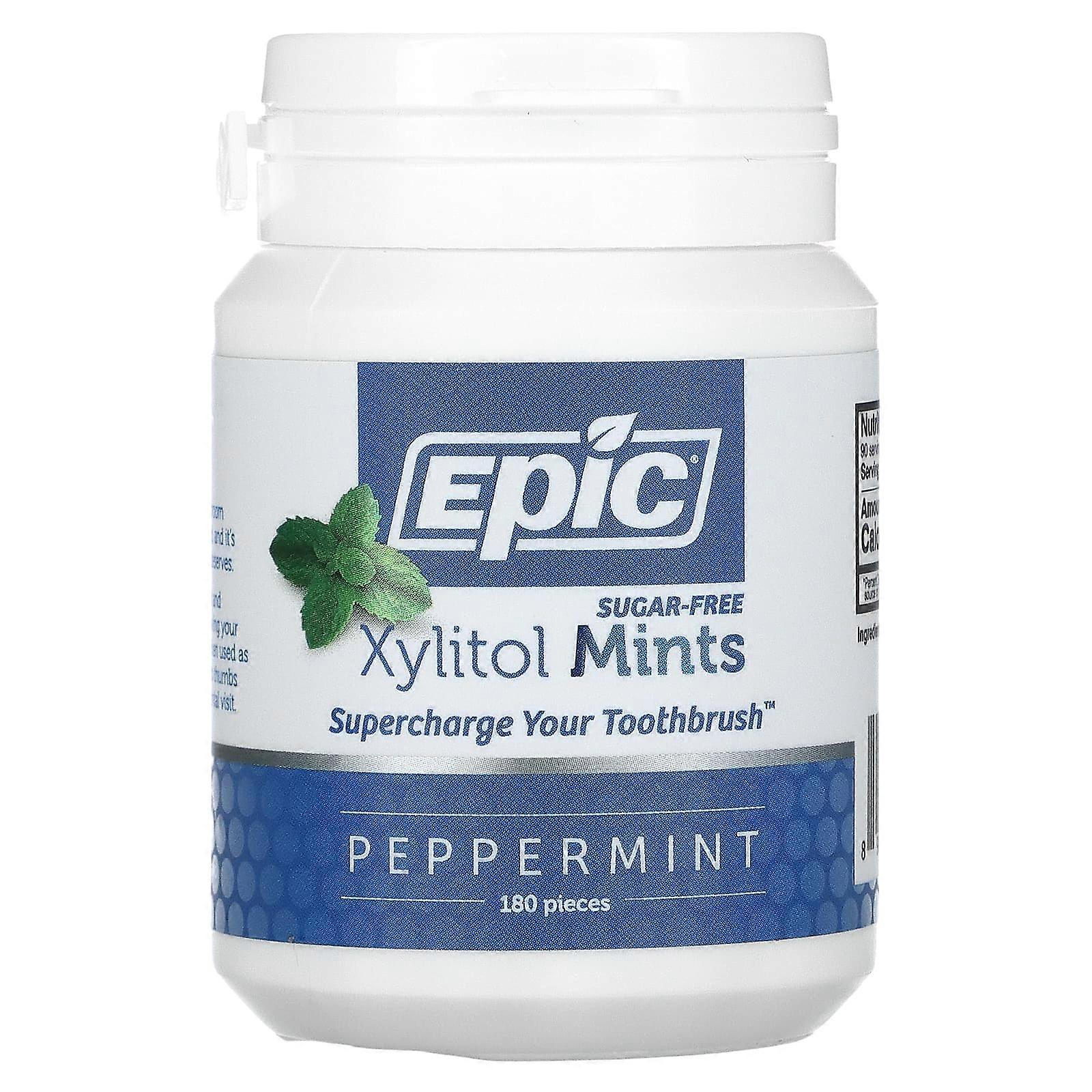 Xylitol Mints, Peppermint, Sugar-Free, 180 Pieces