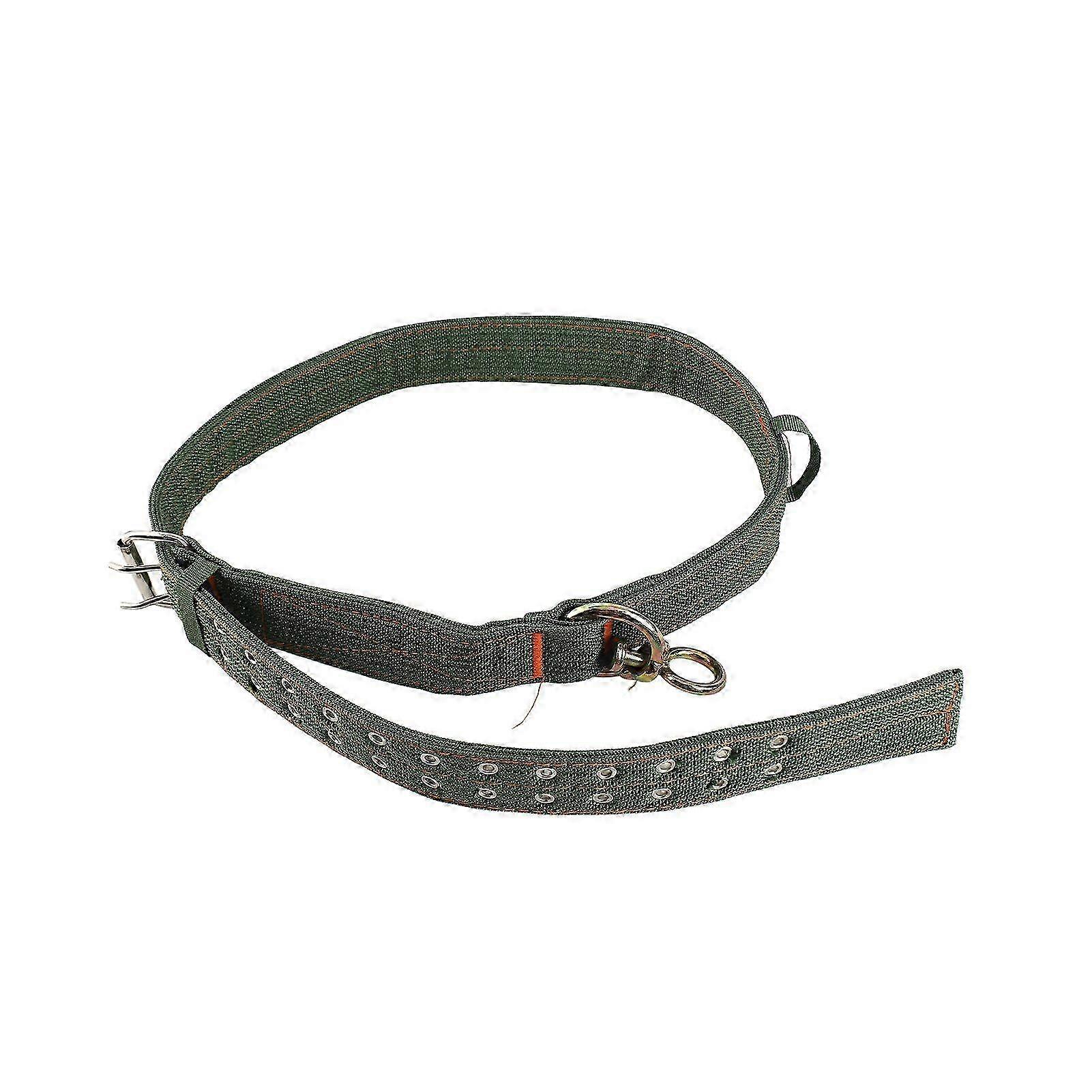 Cow Collar Adjustable 4 Layer Canvas Calf Collar with 2 Rows Metal Buckle for Horse Sheep Cattle DogL