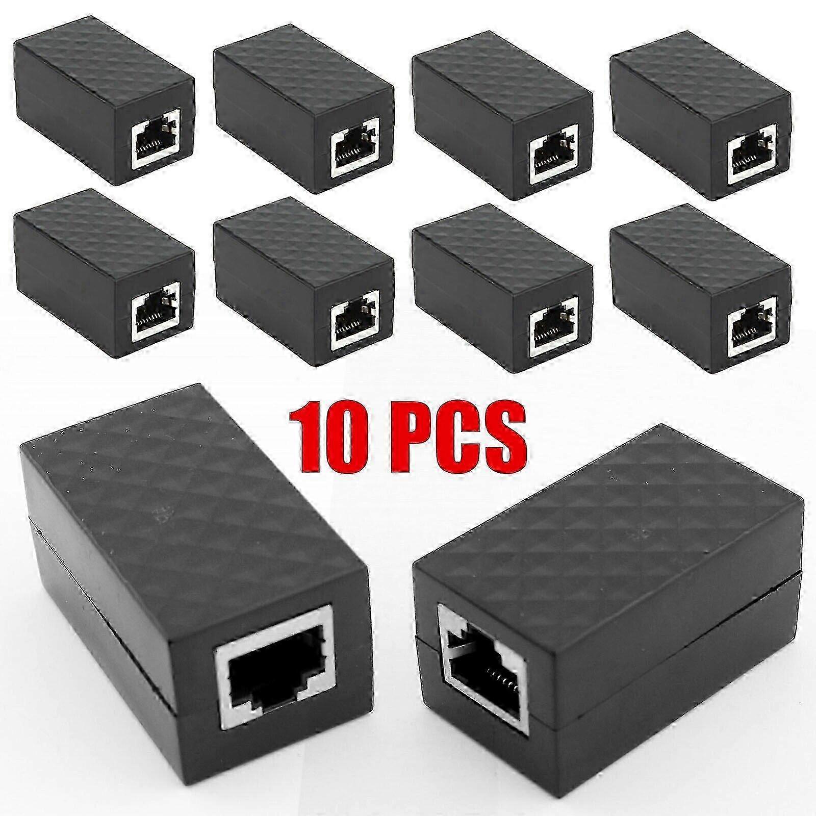 10x RJ45 Lightning Arrester Adapter Ethernet Surge Protector Protect Device tF FP 25-26s