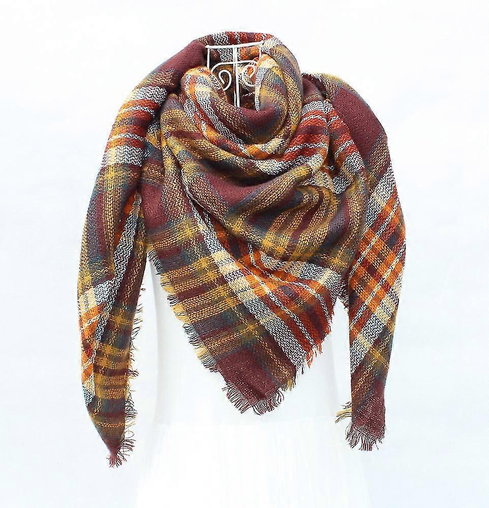 Femei cald eșarfă Square Șaluri mari Infinity eșarfe Stripe Carouri eșarfă