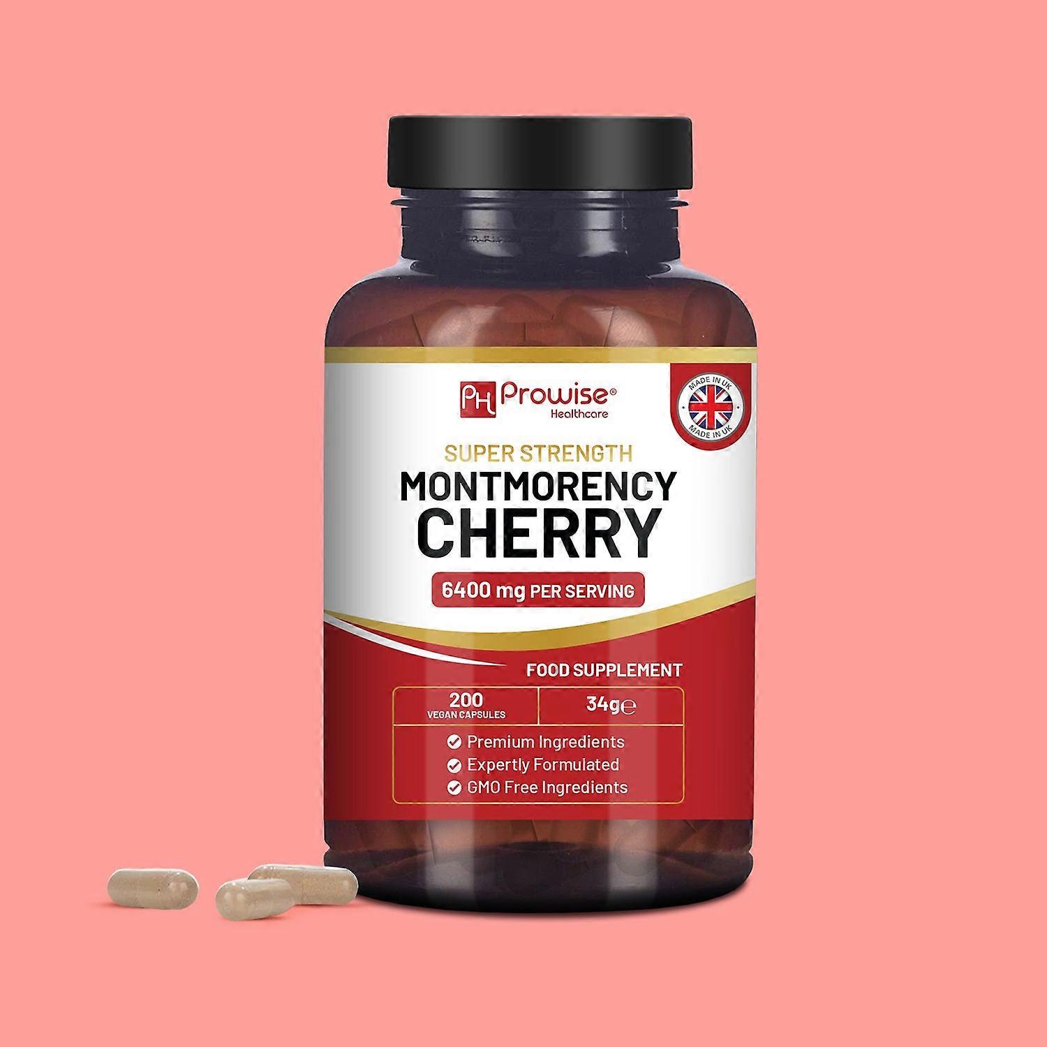 Montmorency Cherry Capsules 6400mg 200 Vegan Capsules